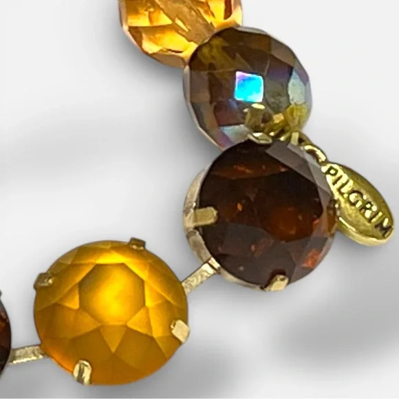 Pilgrim Faceted Bracelet in Amber Tones - Picture 6 of 6